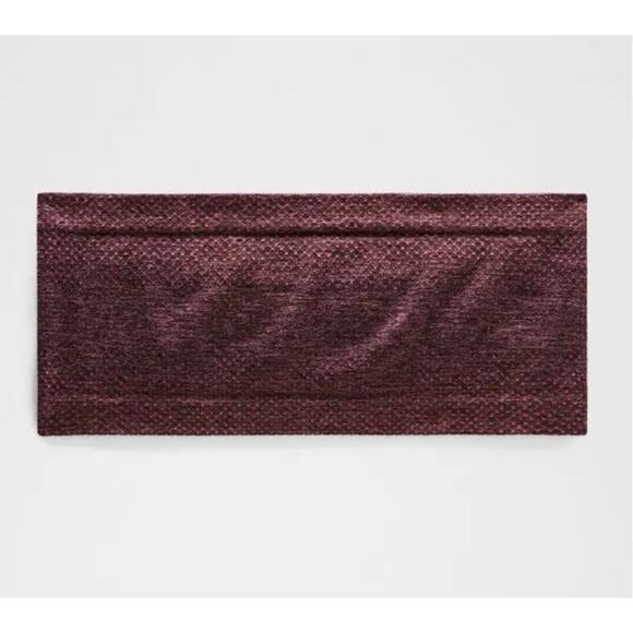 Lululemon Metal Vent Tech Seamless Wide Headband Deco Pink/Goodnight Plum - Picture 5 of 10